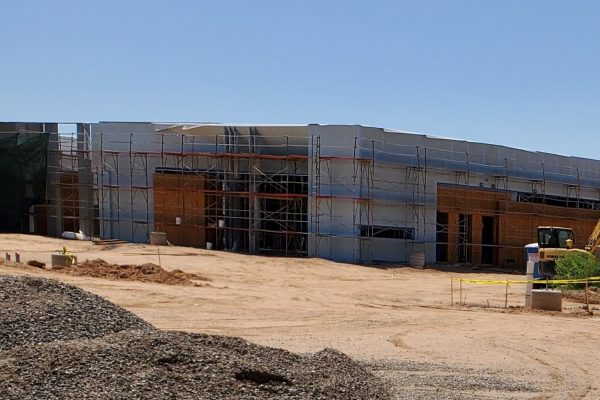 Building Update August 20 North building frontal view